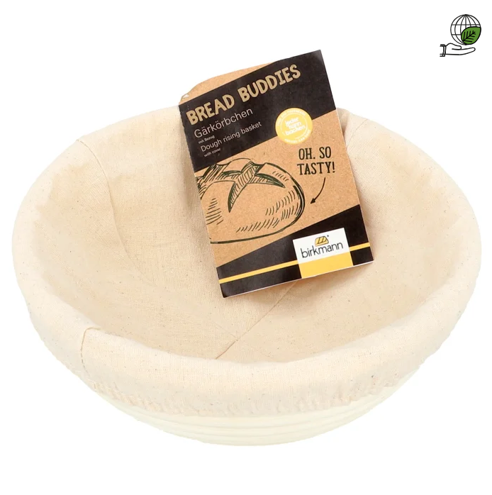Brotkörbchen/Gärkörbchen, rund, ca. 500-1000g, mit Bezug