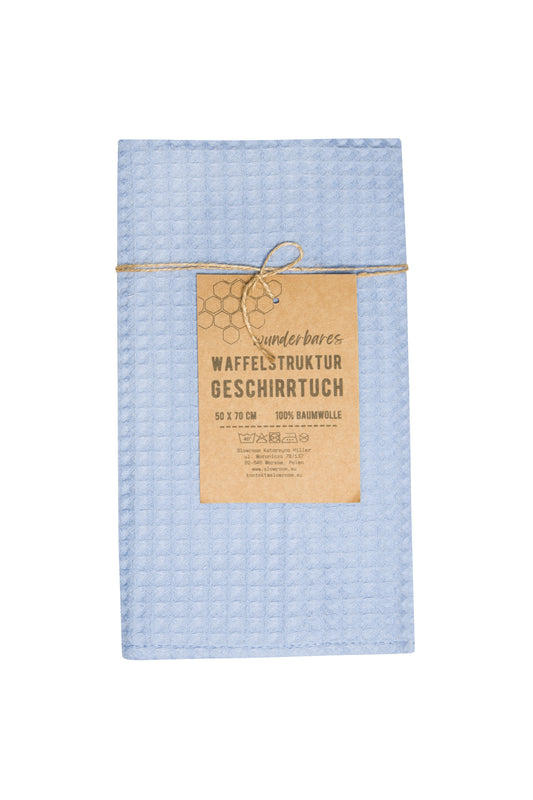 Waffelstruktur-Geschirrtuch aus 100 % Baumwolle, 3 Farben zur Auswahl