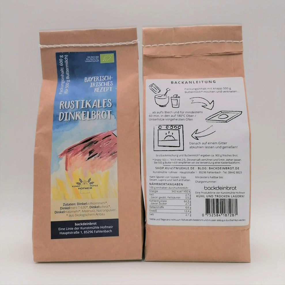 Rustikales Dinkelbrot (Bio)