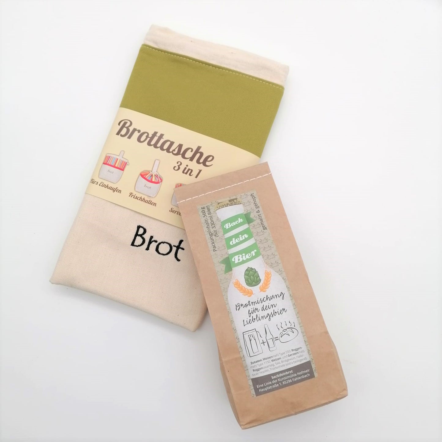 Set - Bierbrot mit Tasche