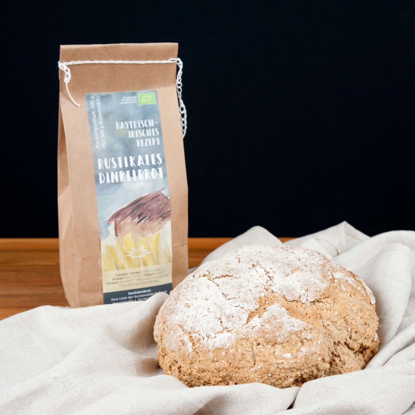 Rustikales Dinkelbrot (Bio)