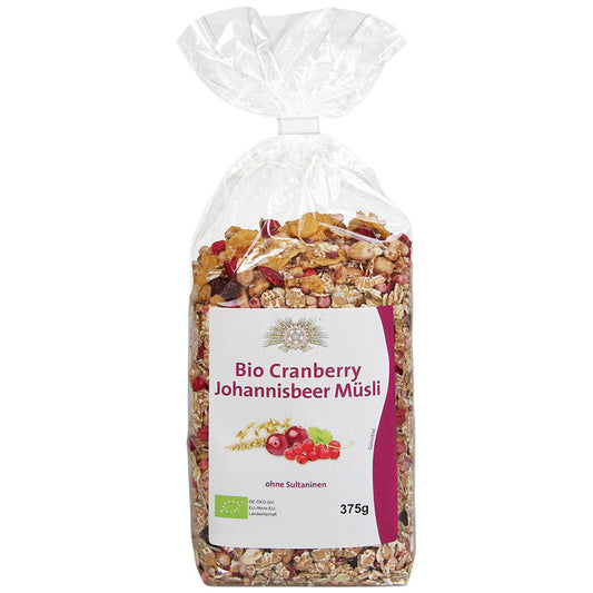 Bio Cranberry-Johannisbeer Müsli - jetzt zum Aktionspreis!