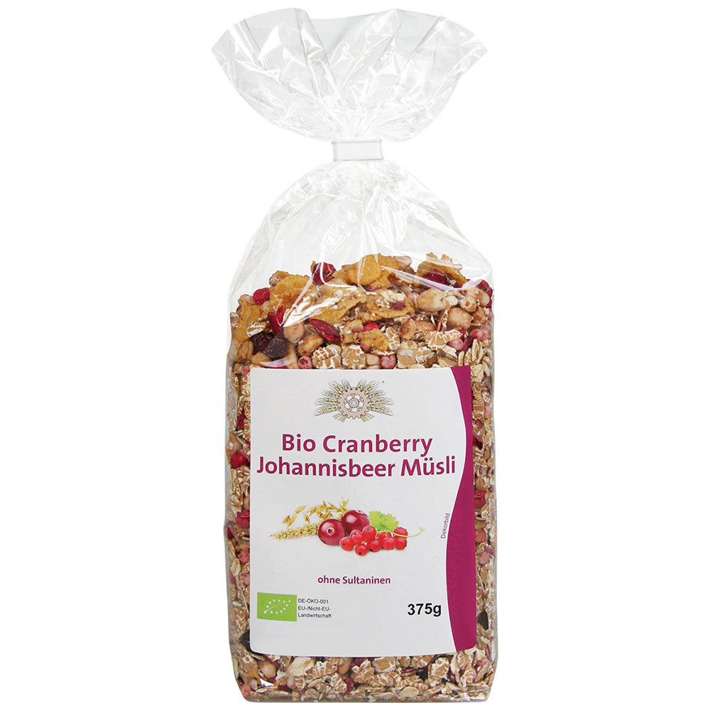 Bio Cranberry-Johannisbeer Müsli