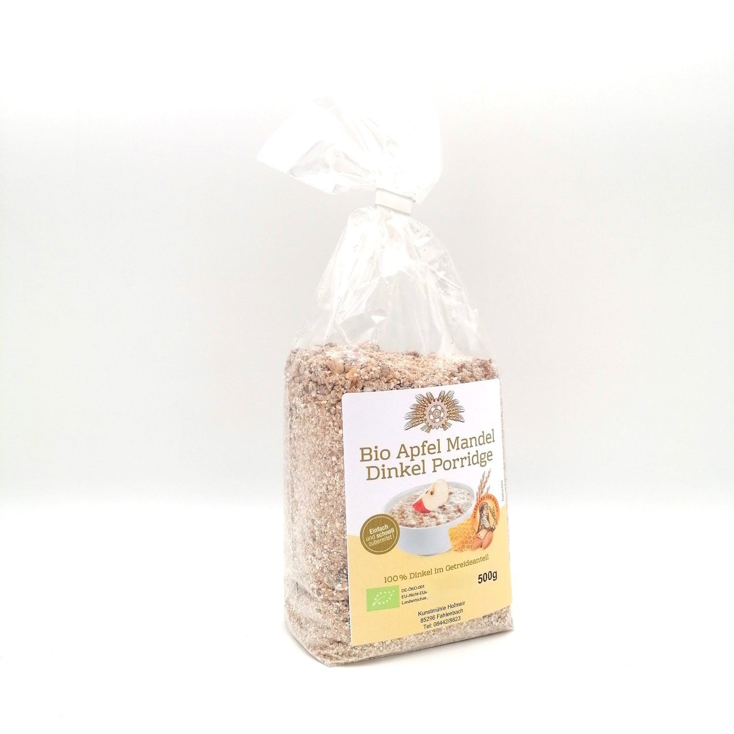 Bio Apfel Mandel Dinkel Porridge