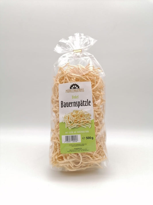 Dinkel Bauernspätzle mit Eiern aus Bodenhaltung