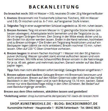 Back dir Brezen