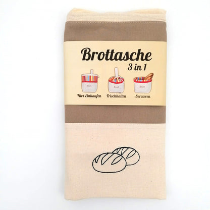 Brottasche 3 in 1, Farbe: Cafe Latte