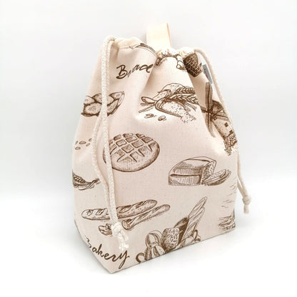 Brottasche 3 in 1 braun gemustert