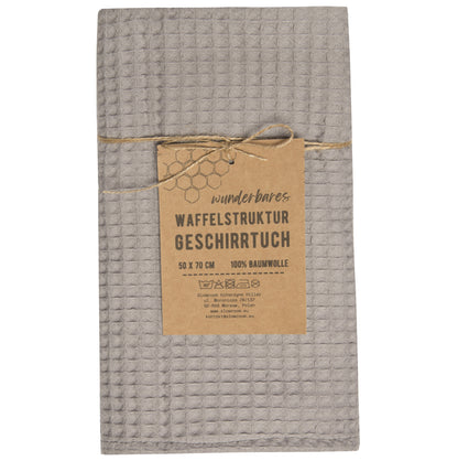 Waffelstruktur-Geschirrtuch aus 100 % Baumwolle, 3 Farben zur Auswahl