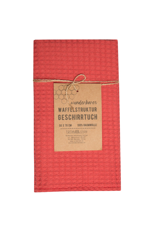 Waffelstruktur-Geschirrtuch aus 100 % Baumwolle, 3 Farben zur Auswahl