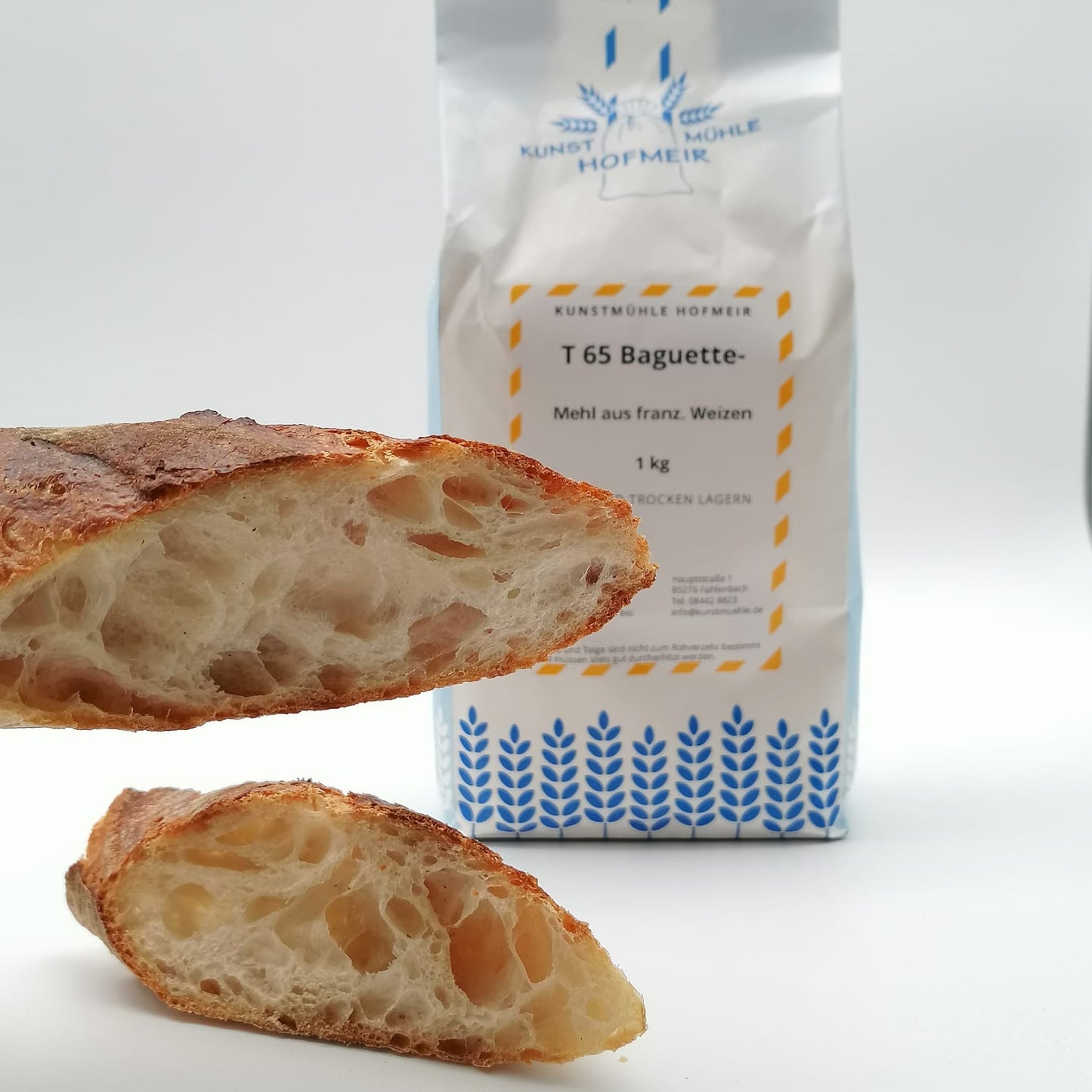 Baguette-Mehl aus französischem Weizen Typ 65