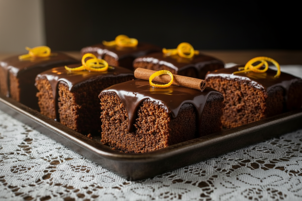 Gewürzkuchen Schnitten Tageslicht
