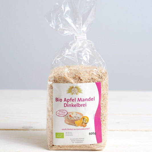 Bio Apfel Mandel Dinkel Porridge