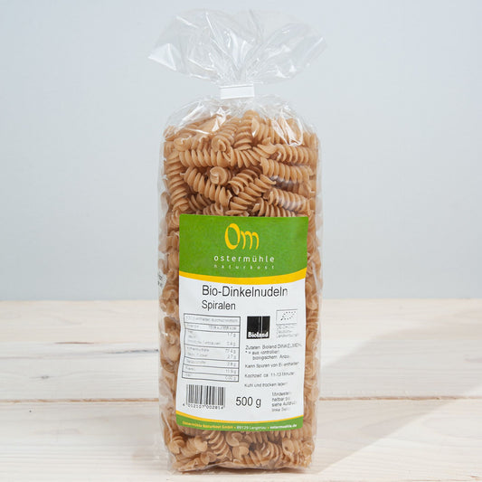 Bio Dinkelnudeln Spiralen